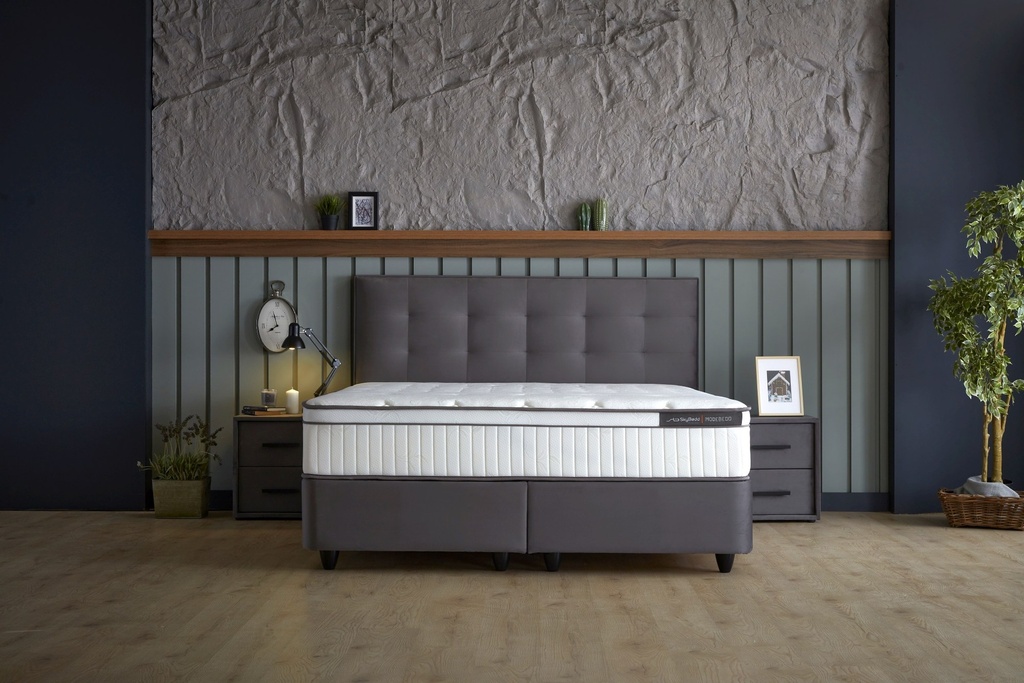 MODEBEDD 140X200 SET 4958 GRI