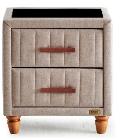 NIGHTTABLE KAPOK NATUREL GLASS