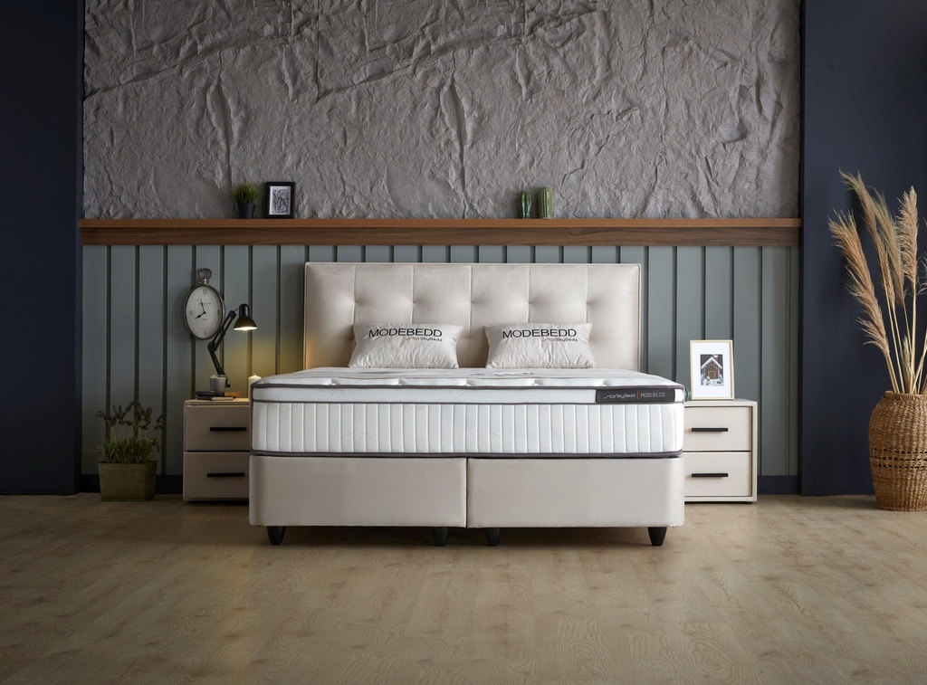 MODEBEDD 140X200 SET 6209 BEJ