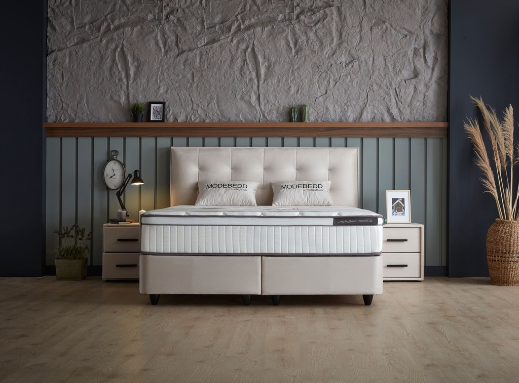 MODEBEDD 120X200 SET 6209 BEJ
