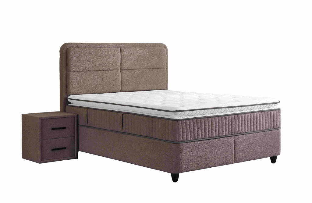 LUCCEBEDD 160X200 SET 6322 KAHVE