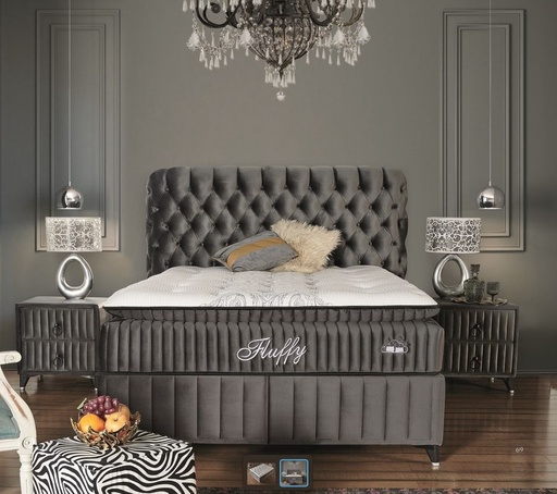 FLUFFY 180X200 SET ANTRASIT (1201)