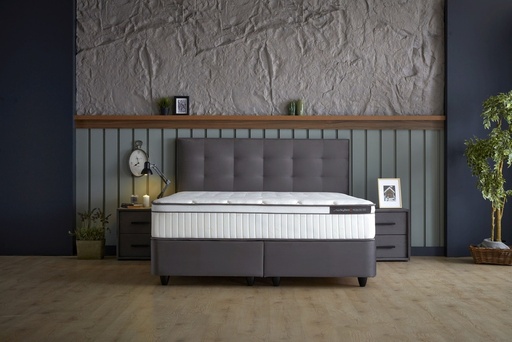 MODEBEDD 160X200 SET 4958 GRIJS